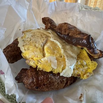 Coffee and Cream - Bacon and cheese omelet croissant - Breakfast & Brunch Near Me - Swedesboro, New Jersey Coffee and Cream - Bacon and cheese omelet croissant - Breakfast & Brunch Near Me - Swedesboro, New Jersey