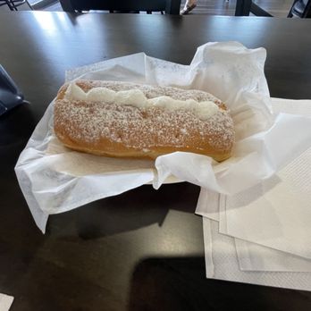 That Donut Place - Vanilla long horn. At request they can drizzle maple or strawberry over top. - Donuts Near Me - Ripley, West Virginia
