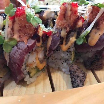 Ichiro Japanese - Off menu specialty roll with seared filet. Yum! - Japanese Near Me - Geneva, New York Ichiro Japanese - Off menu specialty roll with seared filet. Yum! - Japanese Near Me - Geneva, New York