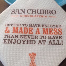 San Churro Chocolateria - Says it all