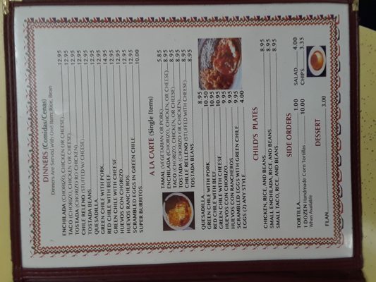 Menu photo 4 La Mexicana Restaurant Oakland, CA