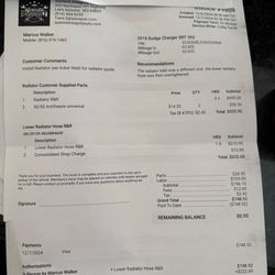 Summit Integrity Automotive - receipts