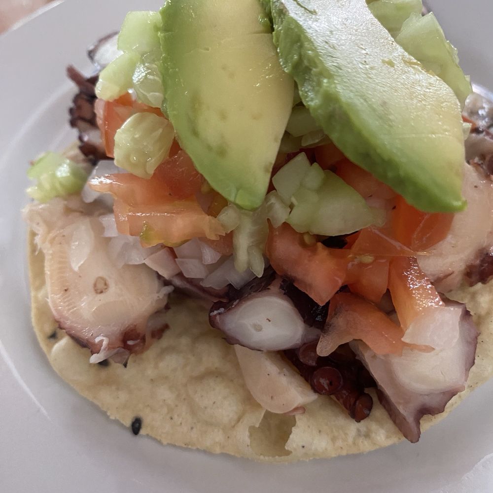 Mariscos El Güero - Octopus tostadas - Seafood Near Me - Puerto Vallarta, JAL Mariscos El Güero - Octopus tostadas - Seafood Near Me - Puerto Vallarta, JAL