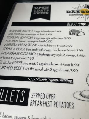 Menu photo 2 Daybreak Cleveland, OH