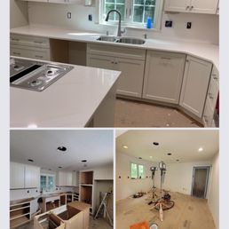 The clients kitchen that Montes did the counters and island for.