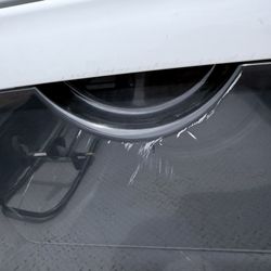 Attwoods Appliances - The scratch mark when they put it on my trailer.