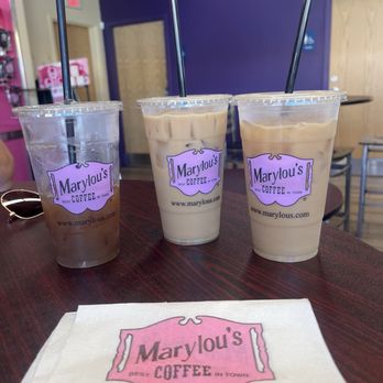 Marylou's Coffee - Banana nut and blueberry crumb cake gourmet iced coffee's 10/10 - Coffee & Tea Near Me - Attleboro, Massachusetts Marylou's Coffee - Banana nut and blueberry crumb cake gourmet iced coffee's 10/10 - Coffee & Tea Near Me - Attleboro, Massachusetts