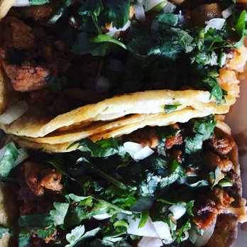 El Gallo Tapatio - El Pastor Tacos w/ cilantro and Onion on corn tortilla - Mexican Near Me - Alsip, Illinois