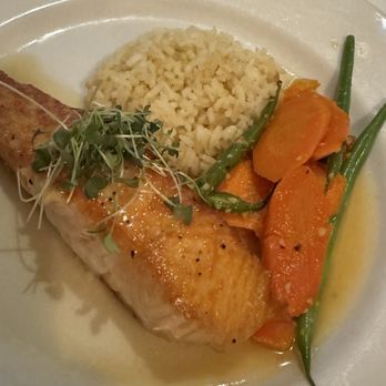 Madeline's - Pan Seared Salmon - New American Near Me - Cambria, California Madeline's - Pan Seared Salmon - New American Near Me - Cambria, California