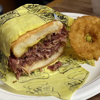 The Hat - Pastrami sandwich, no this is not a mini, half of a full size. - Sandwiches Near Me - Brea, California The Hat - Pastrami sandwich, no this is not a mini, half of a full size. - Sandwiches Near Me - Brea, California