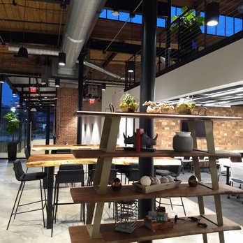 Venture X - Love the functional "green" sculptures aka plants.  Lots of greenery - great vibe - Shared Office Spaces Near Me - Greenville, South Carolina