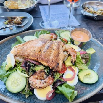 Milestone - Grilled salmon seafood Louis - American Near Me - El Dorado Hills, California Milestone - Grilled salmon seafood Louis - American Near Me - El Dorado Hills, California