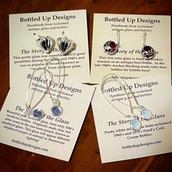 Scio Hardware and Mercantile - Handmade earrings from old glass