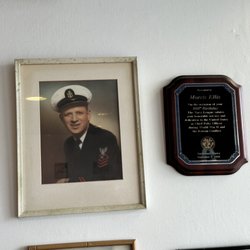 Mo's Deli and Catering - In case you can't read it, the Navy League salute Morris Ellis on his 100th birthday. Sept. 2008.