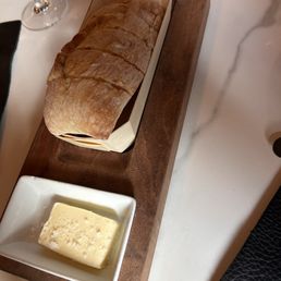 The warm delicious bread with creamy salty butter. The warm delicious bread with creamy salty butter.