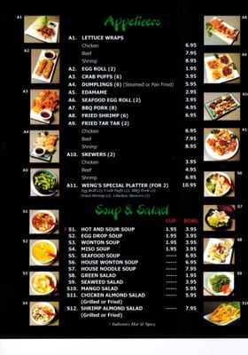 Menu photo 2 Weng's Wok Conroe, TX Menu photo 2 Weng's Wok Conroe, TX