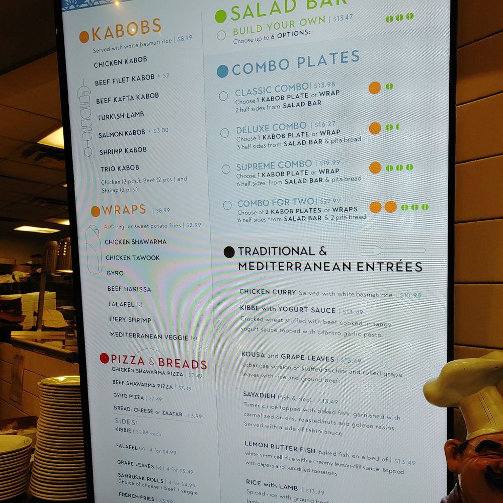 Fadi's Eatery - Menu as of March 17, 2022 - Mediterranean Near Me - Houston, Texas