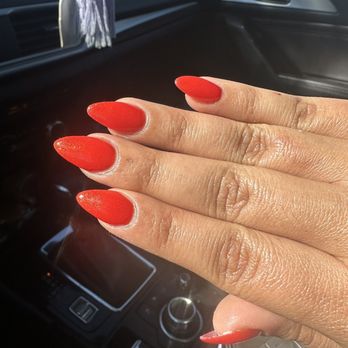Ivy's Nail Spa - Almond acrylic full set - Nail Salons Near Me - Santa Fe, New Mexico