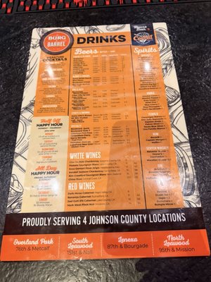 Menu photo 2 Burg & Barrel - Lenexa Lenexa, KS Menu photo 2 Burg & Barrel - Lenexa Lenexa, KS