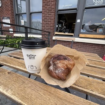 Paper Son Coffee - Pandan latte x uber croissant (next door) - Coffee & Tea Near Me - San Francisco, California