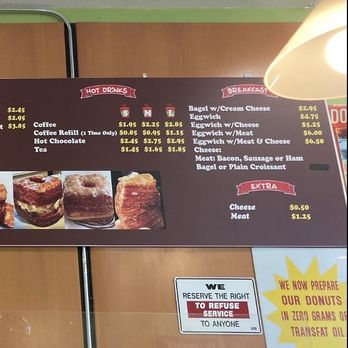 Happy Donuts - Menu part 2 - Donuts Near Me - Burlingame, California