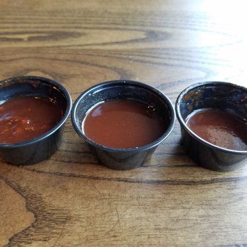 Dickey's Barbecue Pit - Their 3 sauces - Original, Sweet, and Spicy. - Barbeque Near Me - Rancho Mirage, California