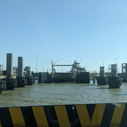Arriving in Port Bolivar from Galveston Arriving in Port Bolivar from Galveston