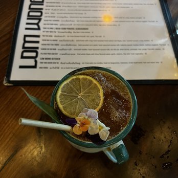 Lom Wong - Alcoholic Thai iced tea - Thai Near Me - Phoenix, Arizona Lom Wong - Alcoholic Thai iced tea - Thai Near Me - Phoenix, Arizona