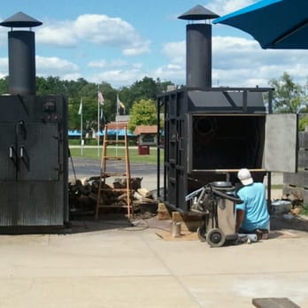 West Texas Barbeque - You pass the smokers as you head inside, or sit near them if you eat outside at picnic tables. - Caterers Near Me - Jackson, Michigan West Texas Barbeque - You pass the smokers as you head inside, or sit near them if you eat outside at picnic tables. - Caterers Near Me - Jackson, Michigan