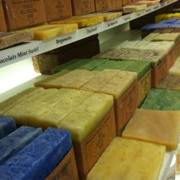 The natural soaps here smell sooo much better than the glycerin-based ones