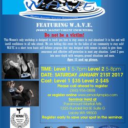Paramount Martial Arts - This will be the first WAVE Ladies Self Defense Seminar of 2017!!