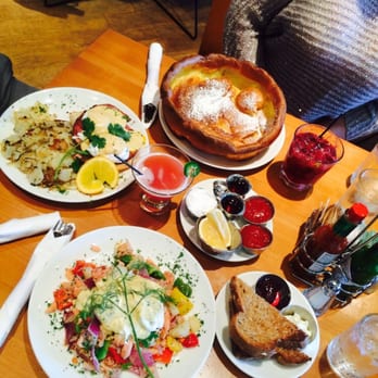 Plums Cafe - Salmon hash, Santa Fe Benedict, and Dutch pancake - Breakfast & Brunch Near Me - Costa Mesa, California