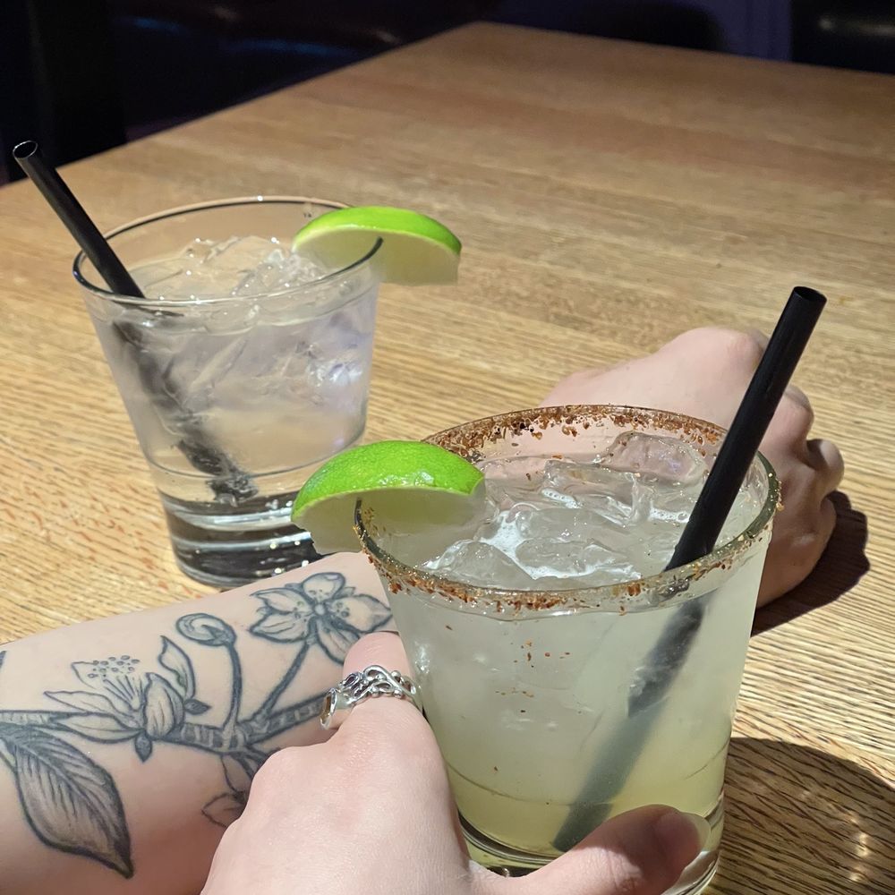 Point & Feather - Ojo Del Toro (front) & Gin n Tonic (back) - Cocktail Bars Near Me - Chicago, Illinois Point & Feather - Ojo Del Toro (front) & Gin n Tonic (back) - Cocktail Bars Near Me - Chicago, Illinois
