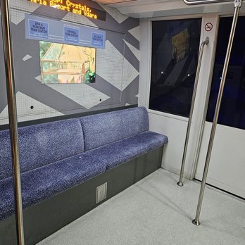 ARIA Express - Inside of the tram - Trains Near Me - Las Vegas, Nevada