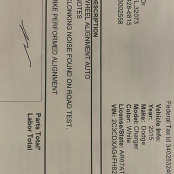 Hill Automotive - shows problem was not fixed when I took it to goodyear - Auto Repair Near Me - Orange Park, Florida