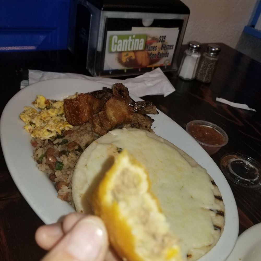Delicias De La Abuela - Undercook arepa with calentado - Latin American Near Me - Margate, Florida Delicias De La Abuela - Undercook arepa with calentado - Latin American Near Me - Margate, Florida