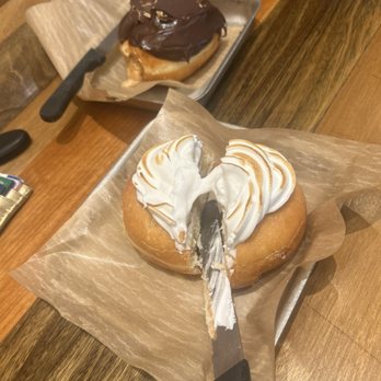 District Donuts Sliders Brew - Lemon Meringue and Cookie Dough Donuts - Coffee & Tea Near Me - New Orleans, Louisiana