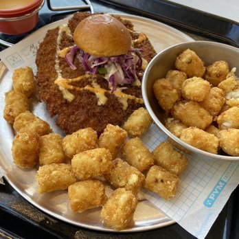 Pym Test Kitchen - Not so little chicken and extra tater tots - Coffee & Tea Near Me - Anaheim, California Pym Test Kitchen - Not so little chicken and extra tater tots - Coffee & Tea Near Me - Anaheim, California