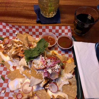 LaVerne's - I normally eat chicken, but felt that the vegetarian nacho was enough. Their queso is like crack!! - Bars Near Me - Portland, Oregon