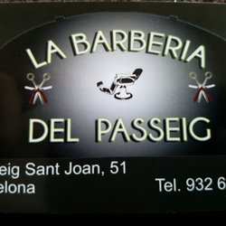 La Barberia del Passeig - Tarjeta de la Barberia del Passeig