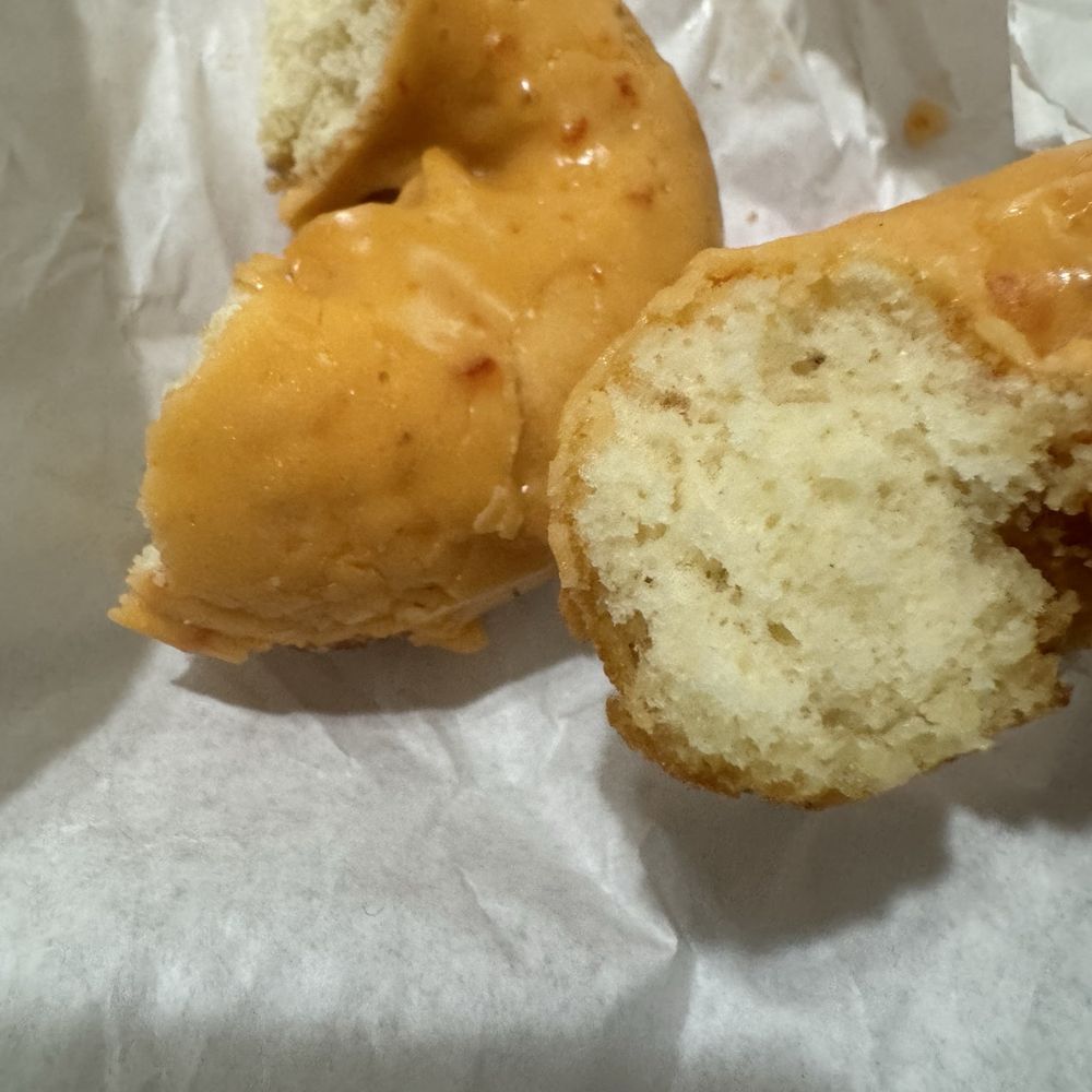 Broadway Donuts - Inside of this tender orange donut. 10/10 - Bakeries Near Me - Long Beach, California