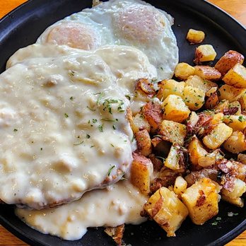 The Dish Cafe - Chicken Fried Steak w/2 eggs & breakfast potatoes (8/15/25) - Breakfast & Brunch Near Me - Seattle, Washington The Dish Cafe - Chicken Fried Steak w/2 eggs & breakfast potatoes (8/15/25) - Breakfast & Brunch Near Me - Seattle, Washington