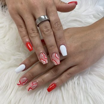 Larry Nail Impressions - Dip with design - Nail Salons Near Me - Hallandale beach, Florida Larry Nail Impressions - Dip with design - Nail Salons Near Me - Hallandale beach, Florida