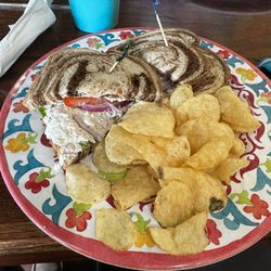 Julienne's Espresso Cafe - Tarragon chicken salad on rye