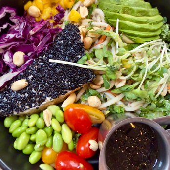 Boxcar Bar and Grill - Asian Tuna Noddle Crunch Bowl - New American Near Me - Santa Fe, New Mexico