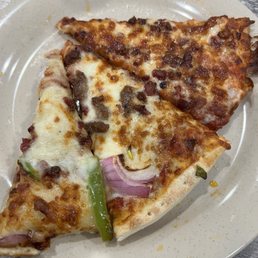 Different crust, options and toppings