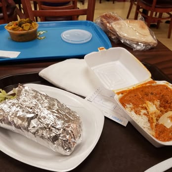 Salem's Grill - Lamb gyro, rice with Tikka Masala sauce, and vegetable curry and chickpeas - Indian Near Me - Pittsburgh, Pennsylvania