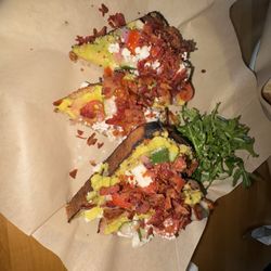 E ala Cafe - Loaded avocado toast with bacon