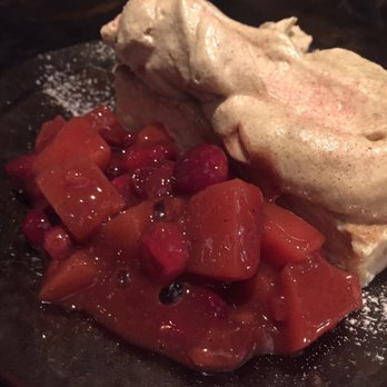 ABC Cocina - Tres leche with cranberries and pears - Latin American Near Me - New York, New York ABC Cocina - Tres leche with cranberries and pears - Latin American Near Me - New York, New York
