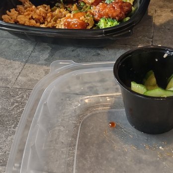 Taste - Orange chicken combo with pork fried rice and scallion near balls.lettuce cups with cucumber salad. Very salty - Breakfast & Brunch Near Me - West Lebanon, New Hampshire Taste - Orange chicken combo with pork fried rice and scallion near balls.lettuce cups with cucumber salad. Very salty - Breakfast & Brunch Near Me - West Lebanon, New Hampshire